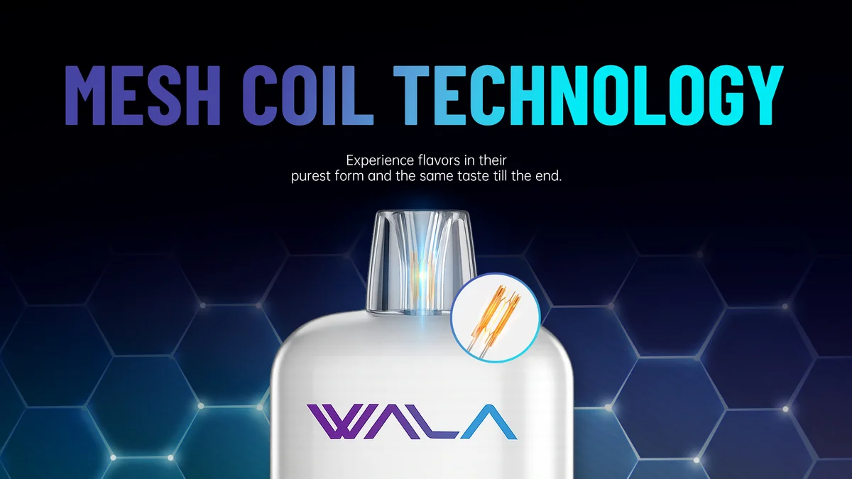 WALA POP 10000 mesh coil technology pure flavour